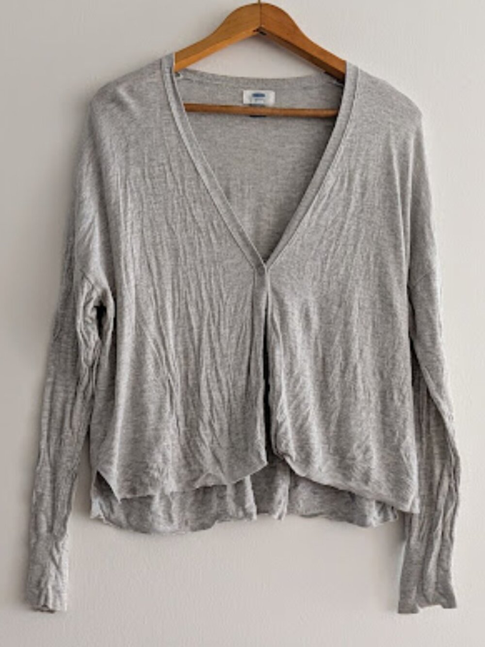 Old Navy Gray Lightweight Cropped Cardigan Size 1X